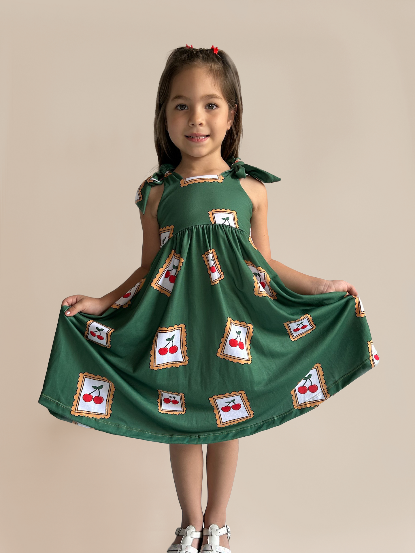 Vestido Lazo Cereza del Pastel